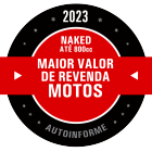 Premiação recebida pela nova CB650R 2025 na Freeway Honda.