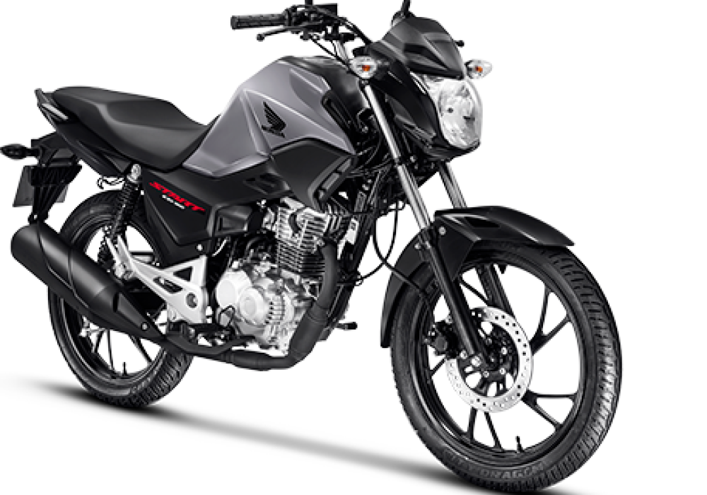 A CG 160 Start é perfeita para quem quer economia e qualidade. Design moderno e freios CBS, ela é ótima para enfrentar o trânsito com segurança e estilo.