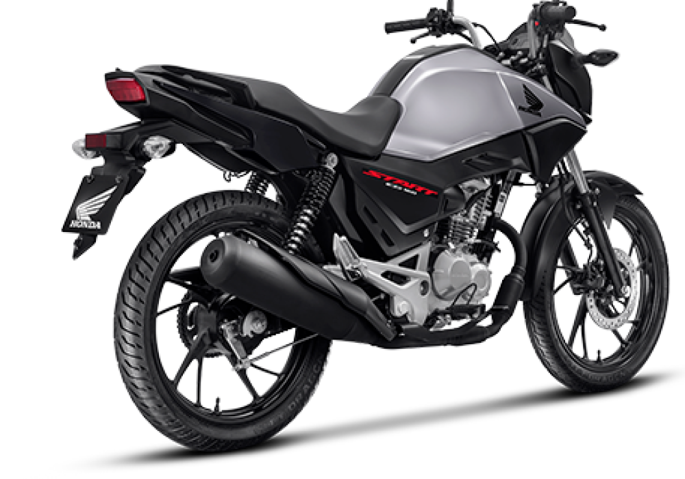 A CG 160 Start é perfeita para quem quer economia e qualidade. Design moderno e freios CBS, ela é ótima para enfrentar o trânsito com segurança e estilo.