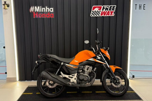MOTO SEMINOVA DISPONÍVEL NO GRUPO FREEWAY, CONCESSIONÁRIA CAMPO MOURÃO-PR. MOTO HONDA, MODELO CG 160, REFERENCIA 001559.